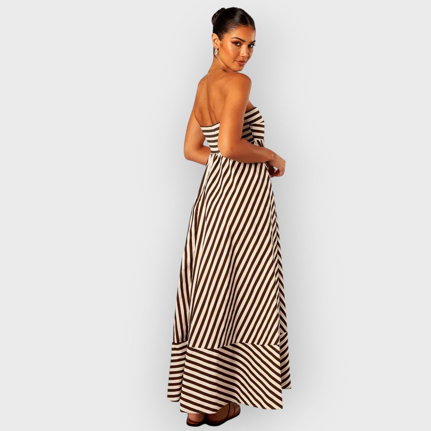 Nocturnal Charm | Ruched Evening Maxi Dress
