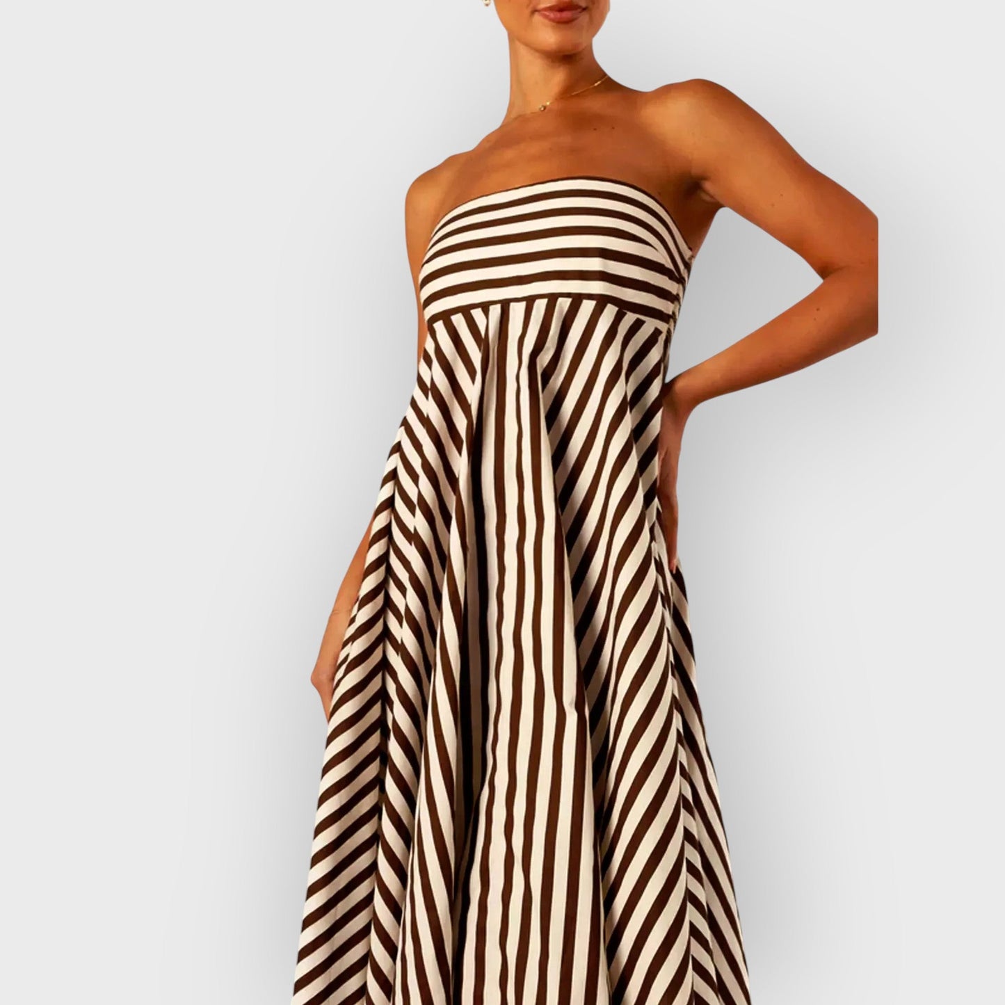 Nocturnal Charm | Ruched Evening Maxi Dress