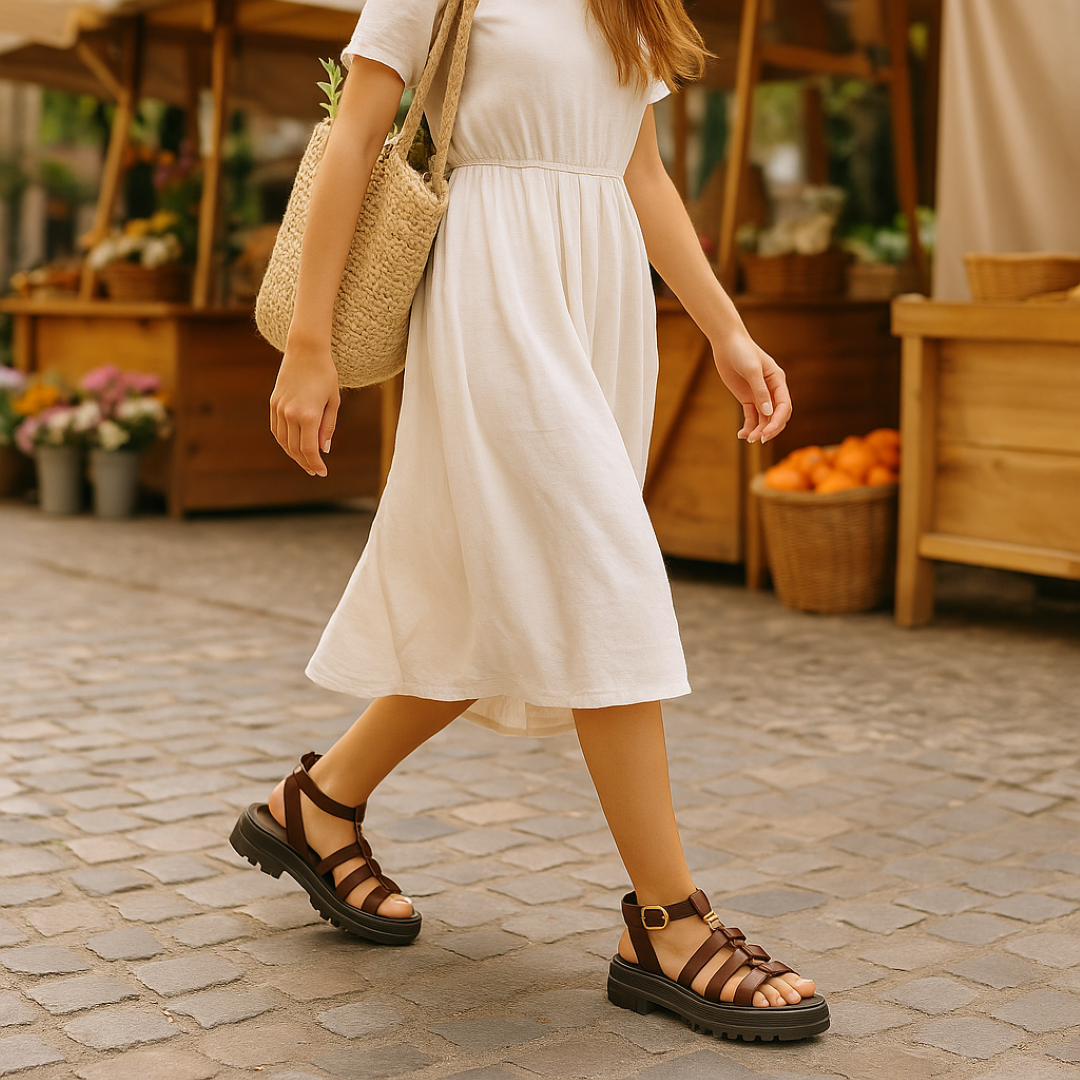 Camille | Gladiator-Inspired Sandals with Elegant Comfort