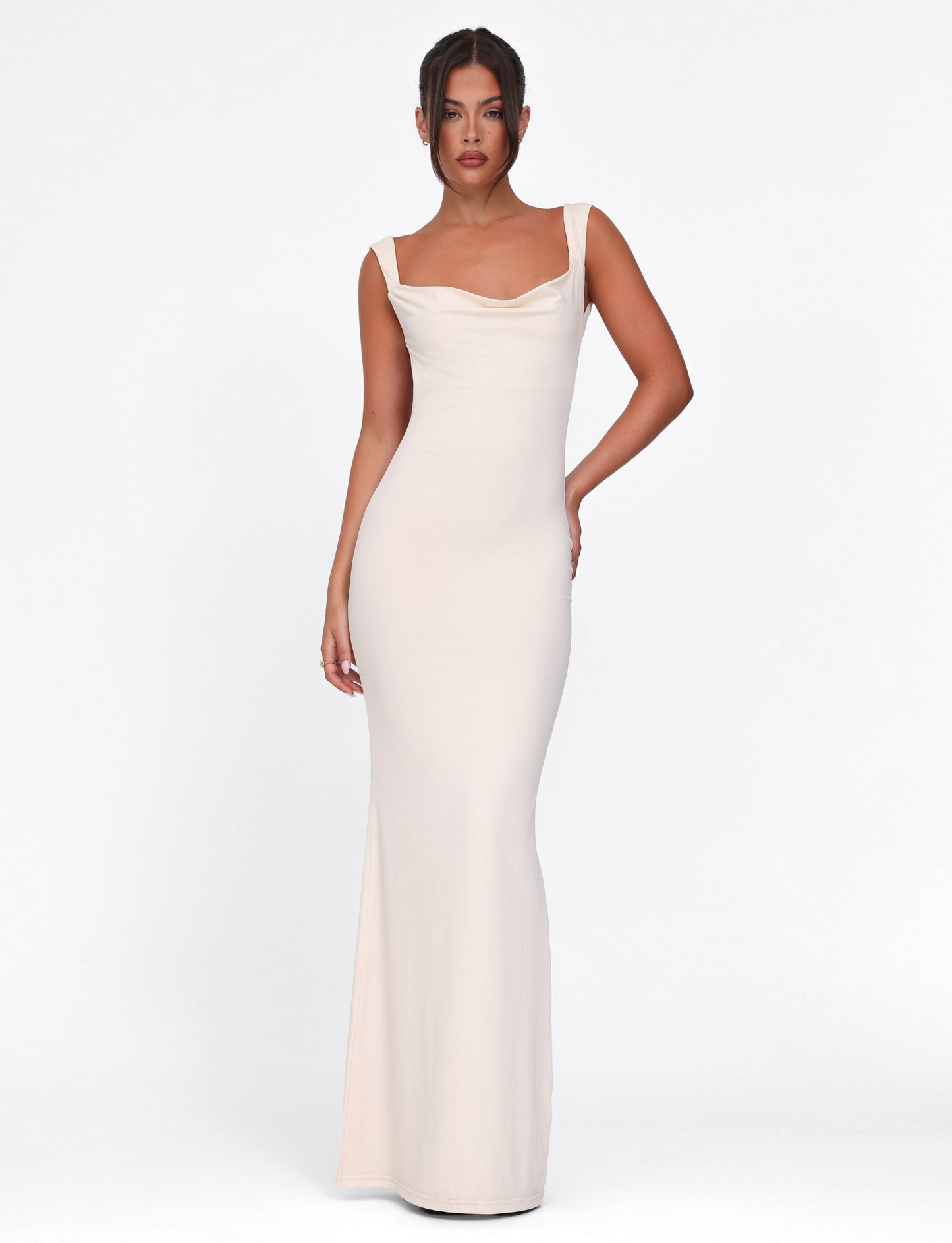 Kynara | Sculpted Square-Neck Maxi Dress