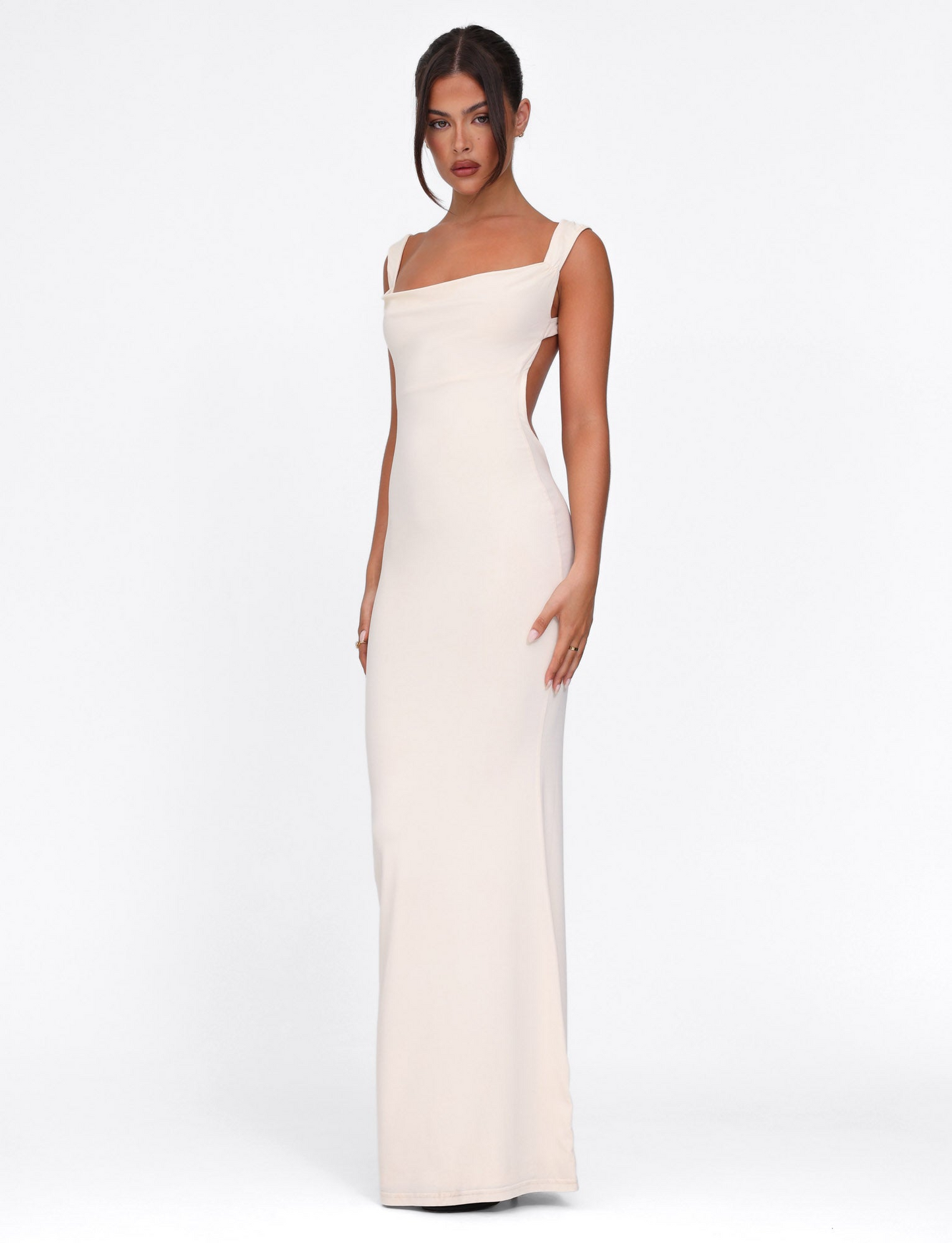 Kynara | Sculpted Square-Neck Maxi Dress