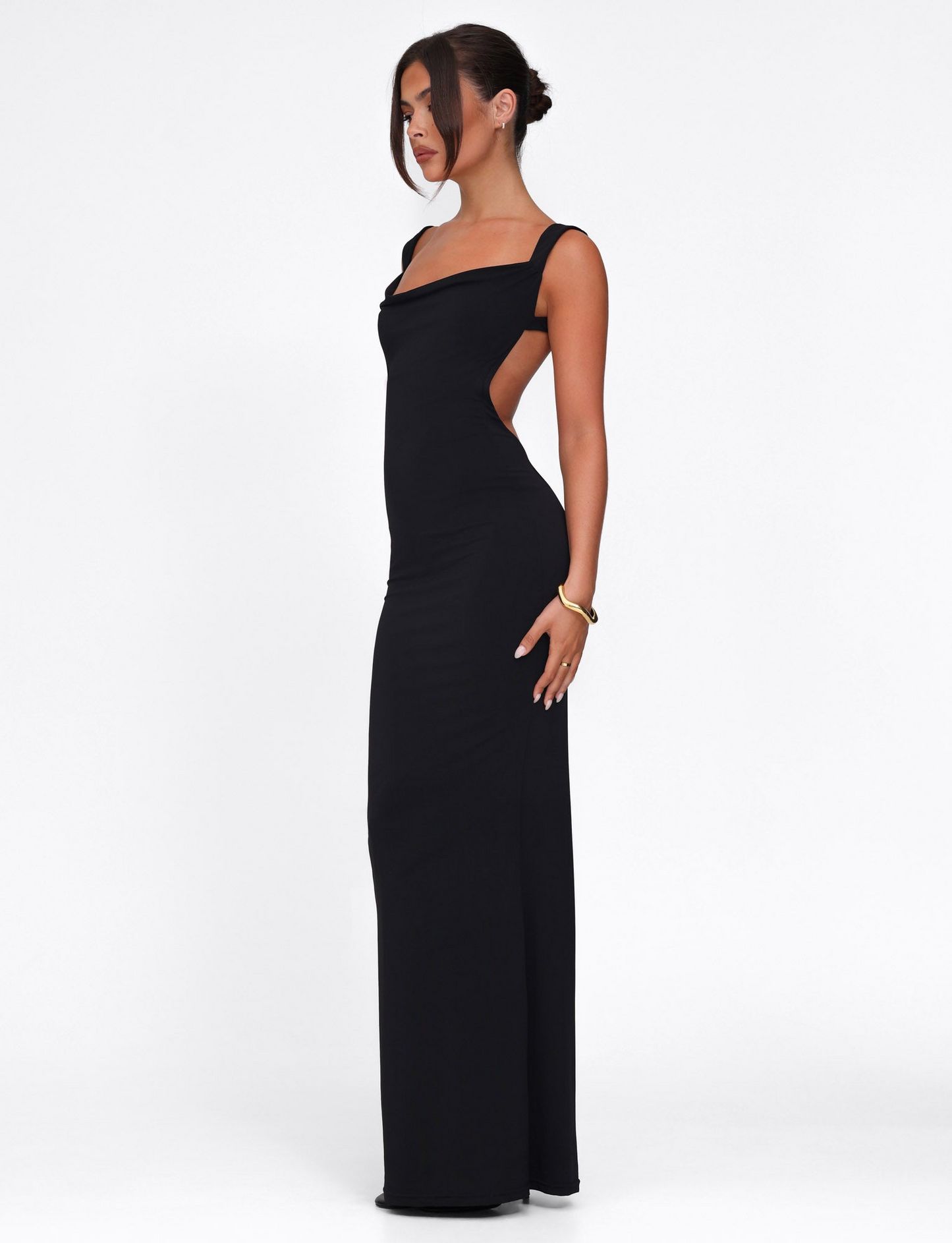 Kynara | Sculpted Square-Neck Maxi Dress