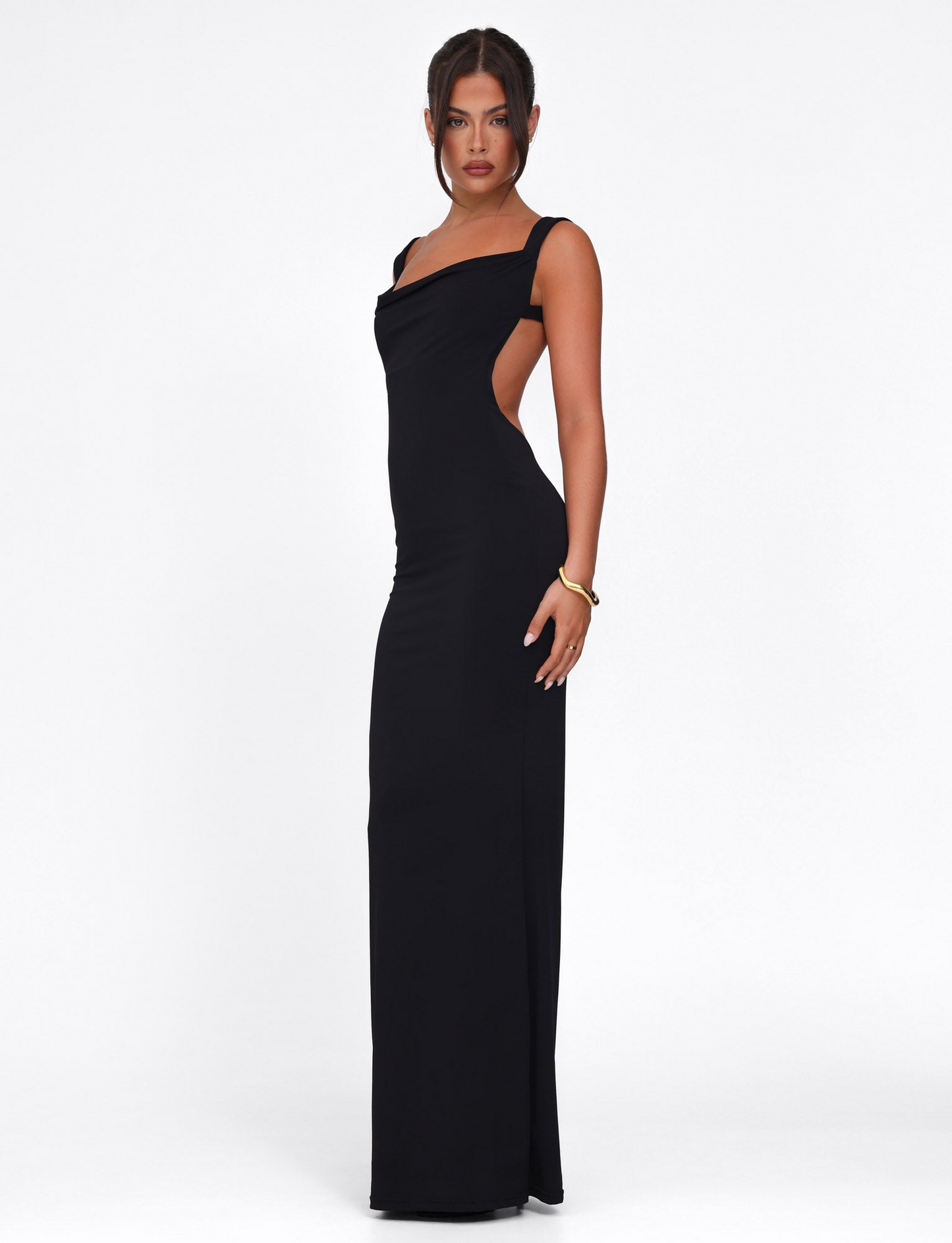 Kynara | Sculpted Square-Neck Maxi Dress