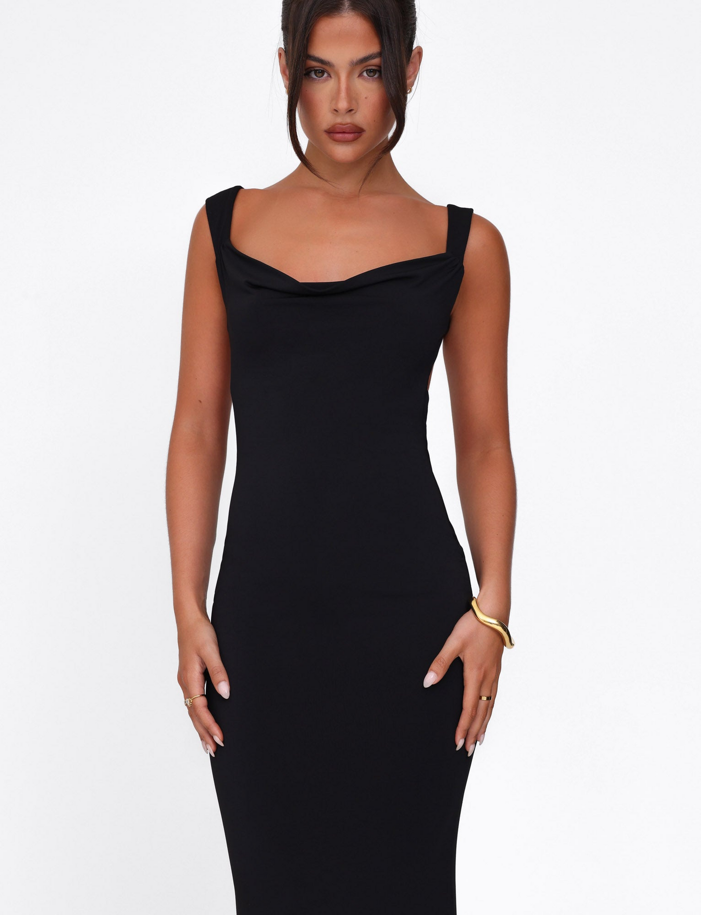 Kynara | Sculpted Square-Neck Maxi Dress