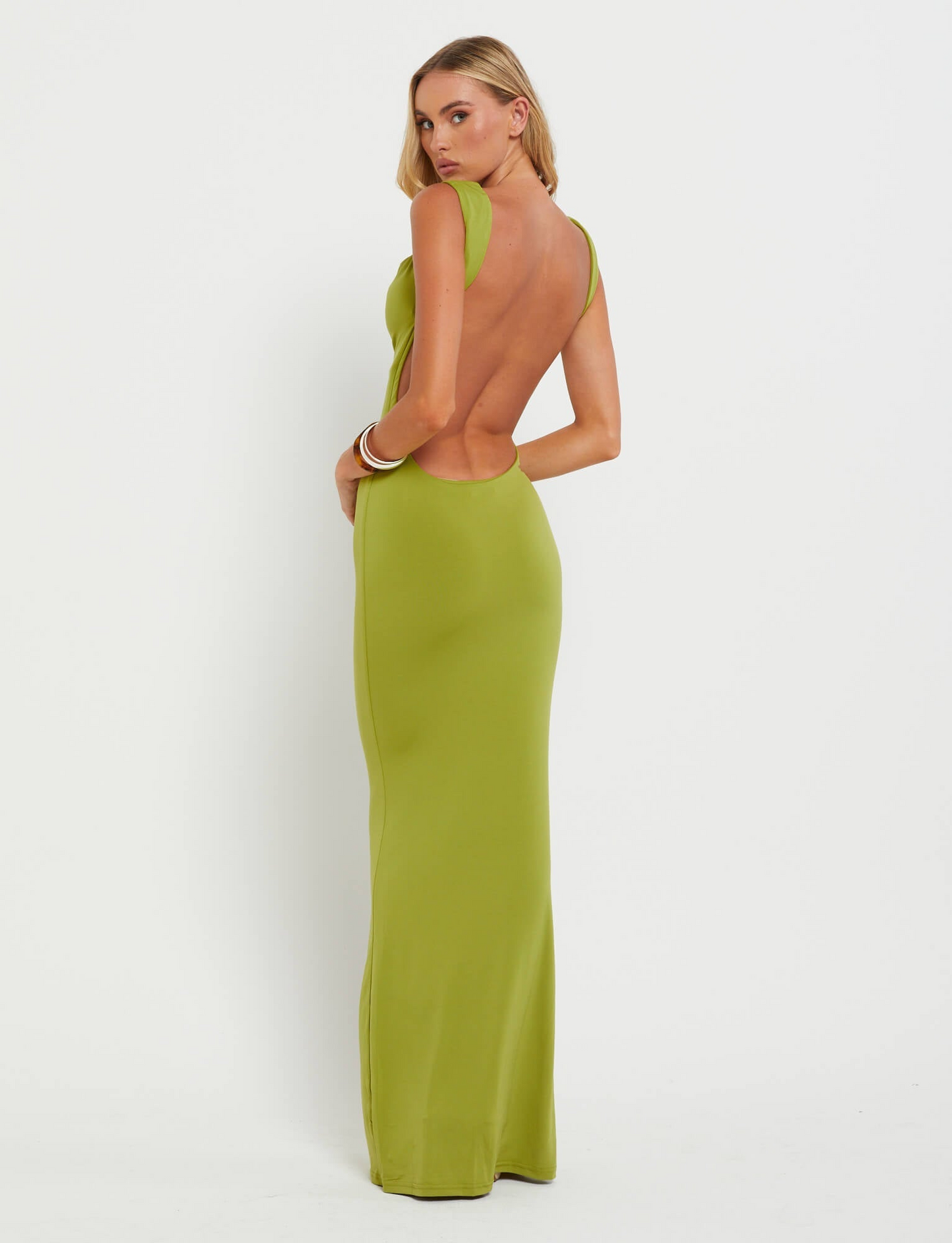Kynara | Sculpted Square-Neck Maxi Dress