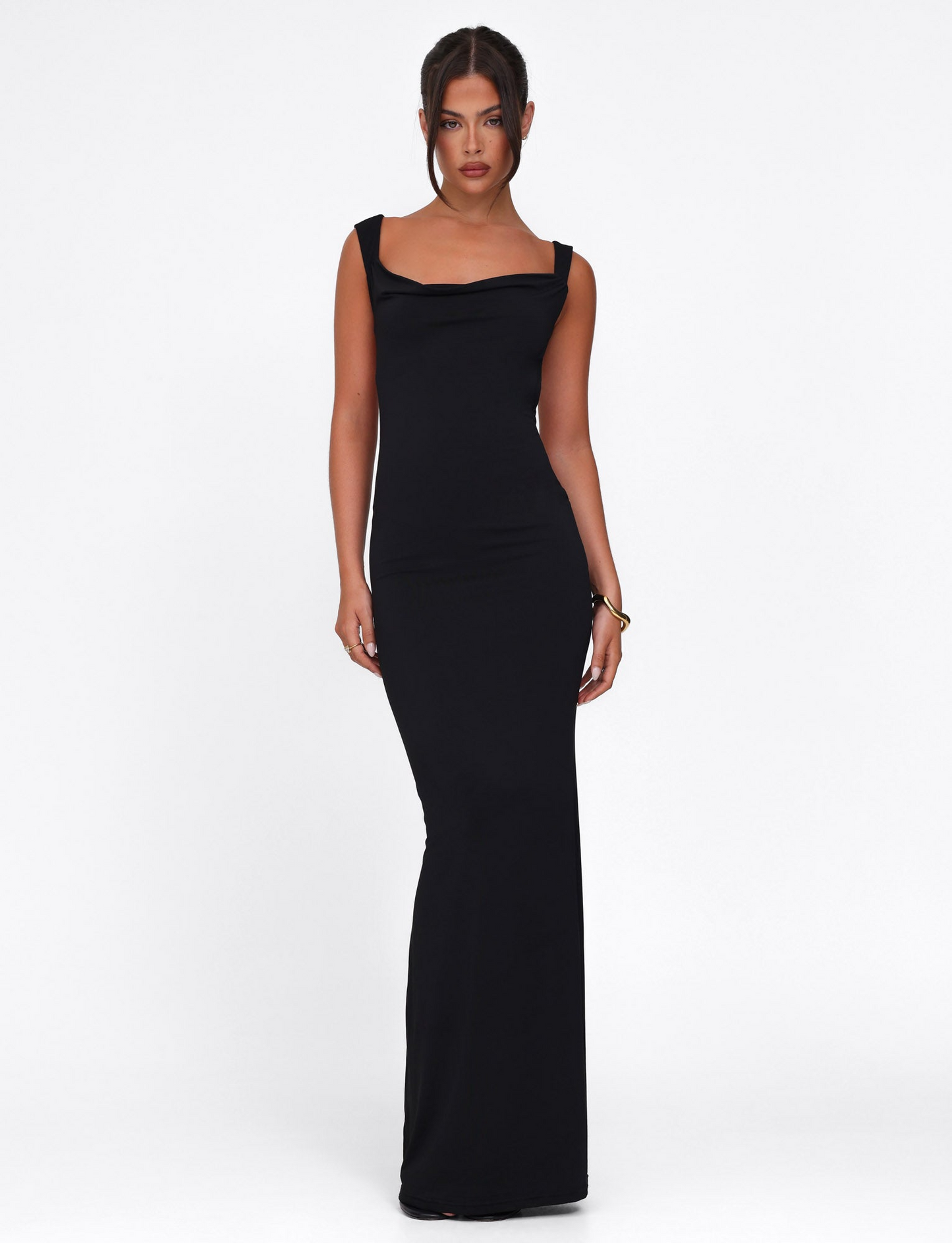 Kynara | Sculpted Square-Neck Maxi Dress