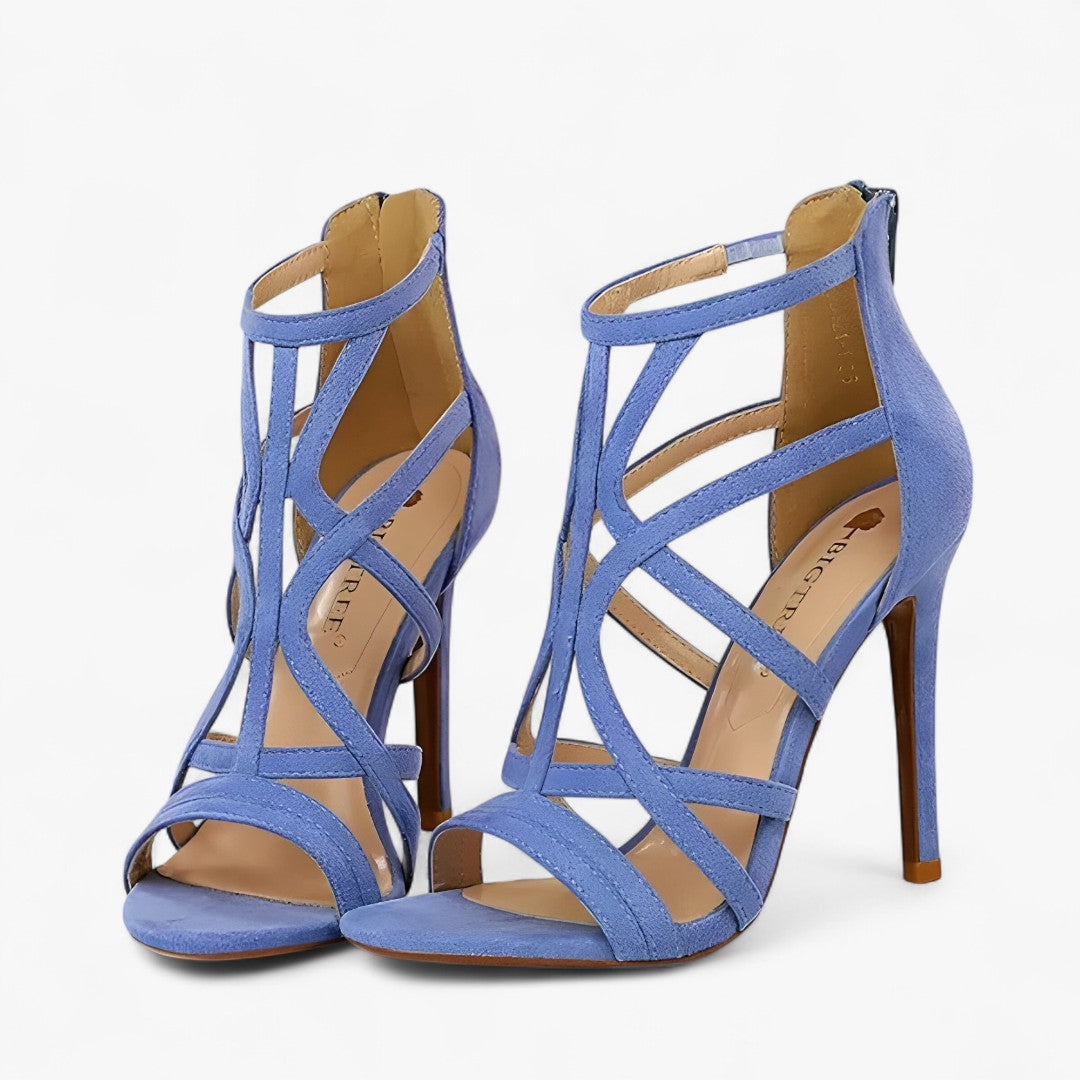 Aria | Elegant High-Heeled Sandals with Cutout Design