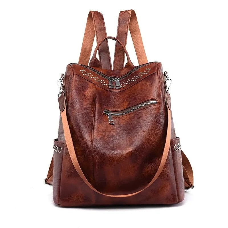 Clara | Vintage Leather Backpack