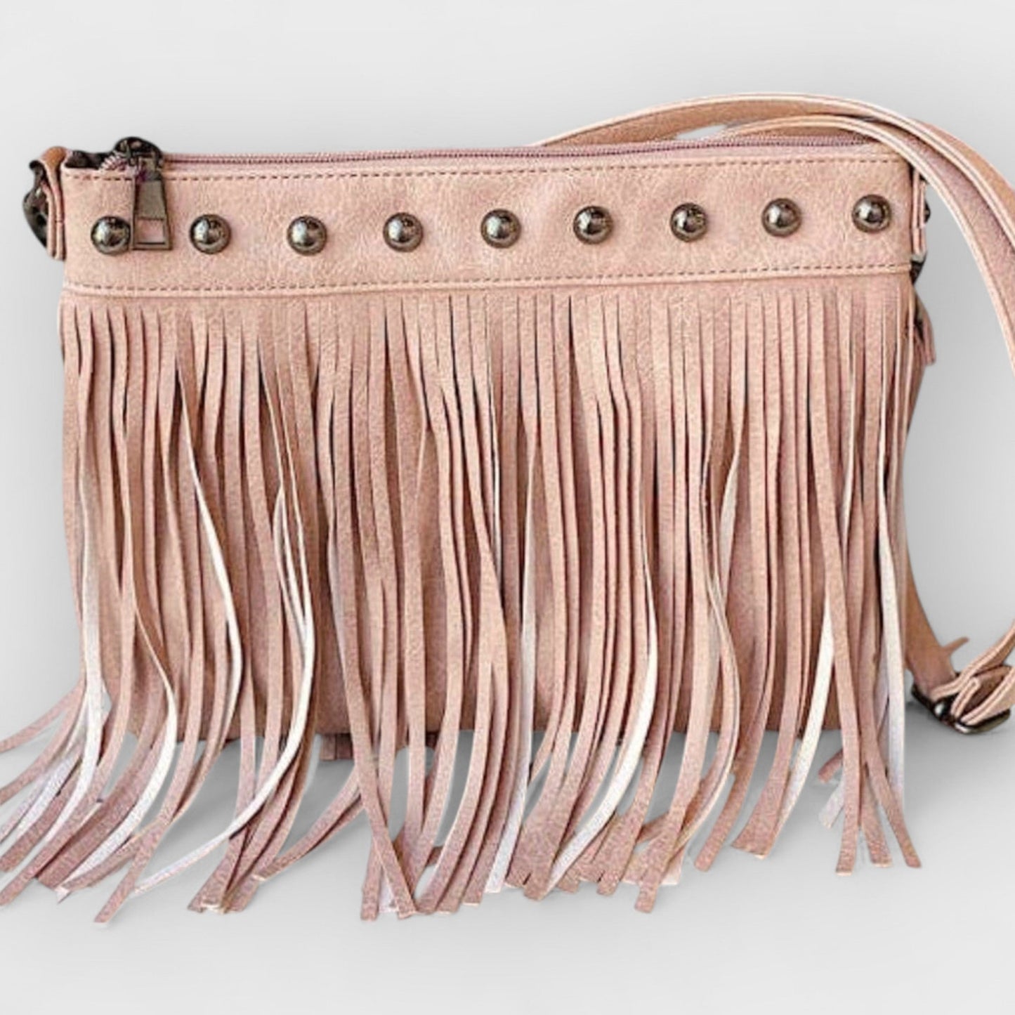 Diana | White Fringe Crossbody Bag