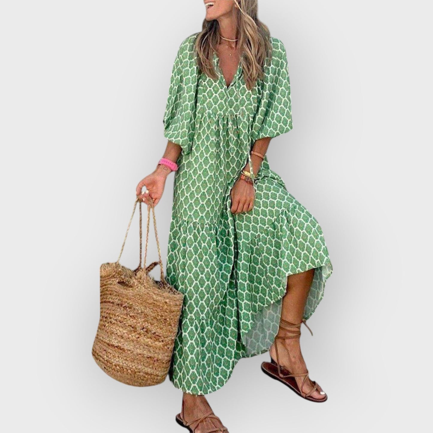 Sahara | Bohemian Print Maxi Dress