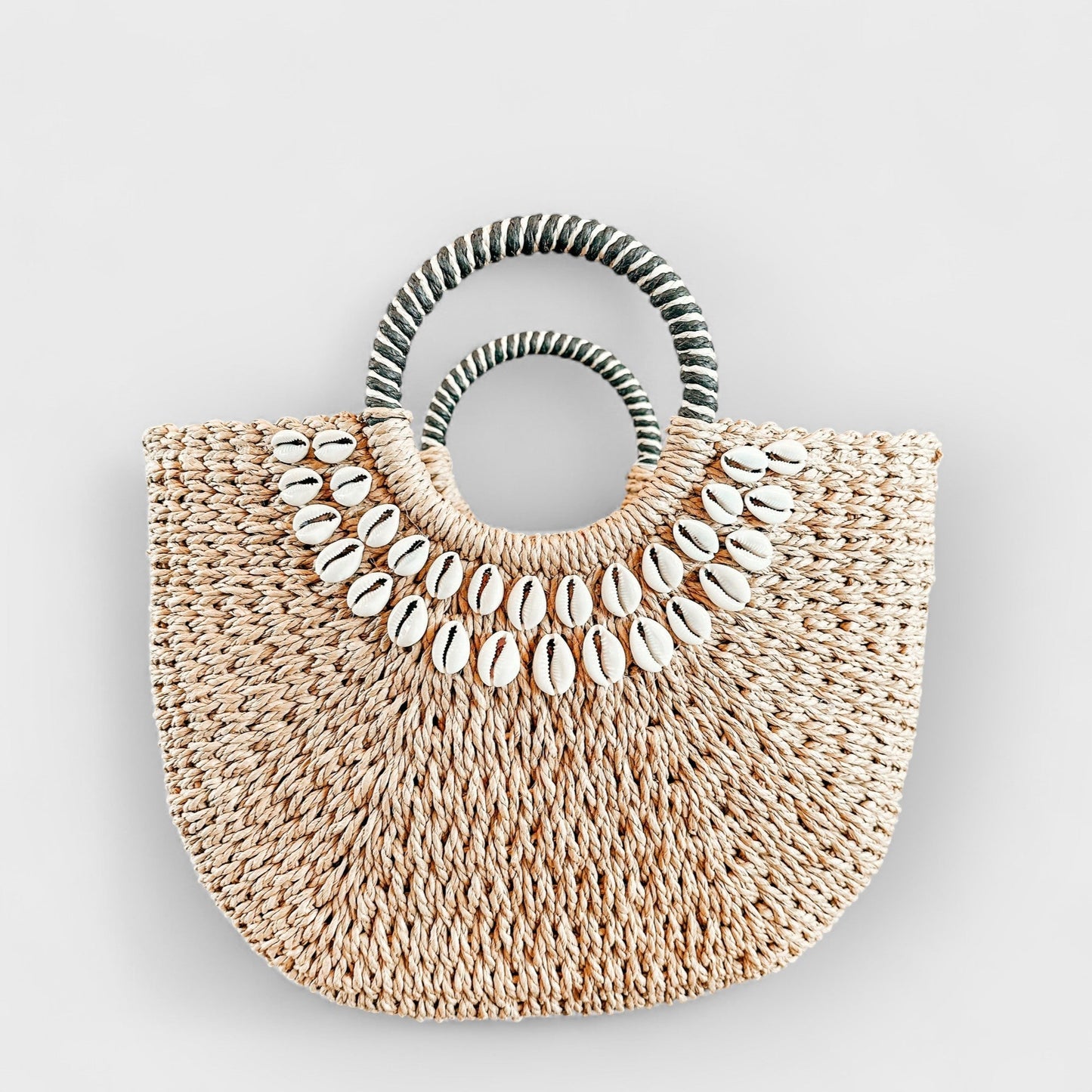 Luna | Shell Decor Straw Bag