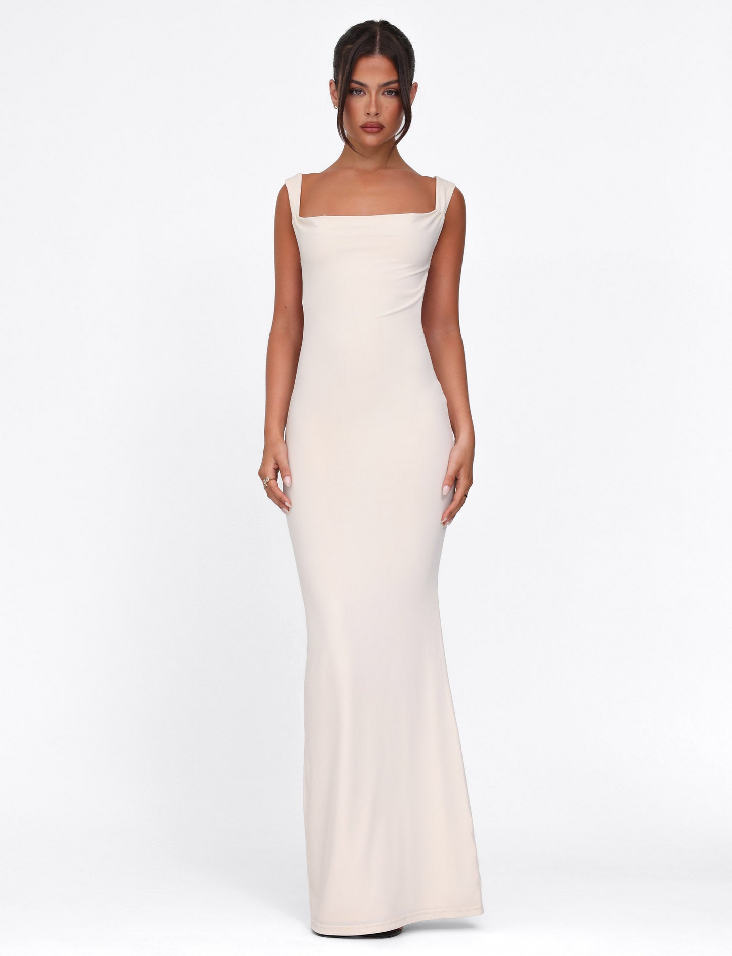 Kynara | Sculpted Square-Neck Maxi Dress