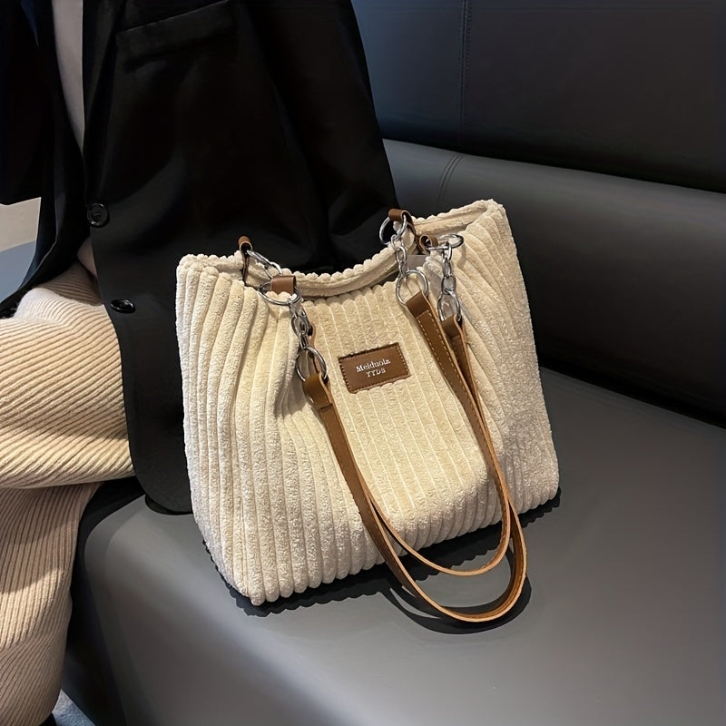 Rosa | Soft Corduroy Shoulder Bag
