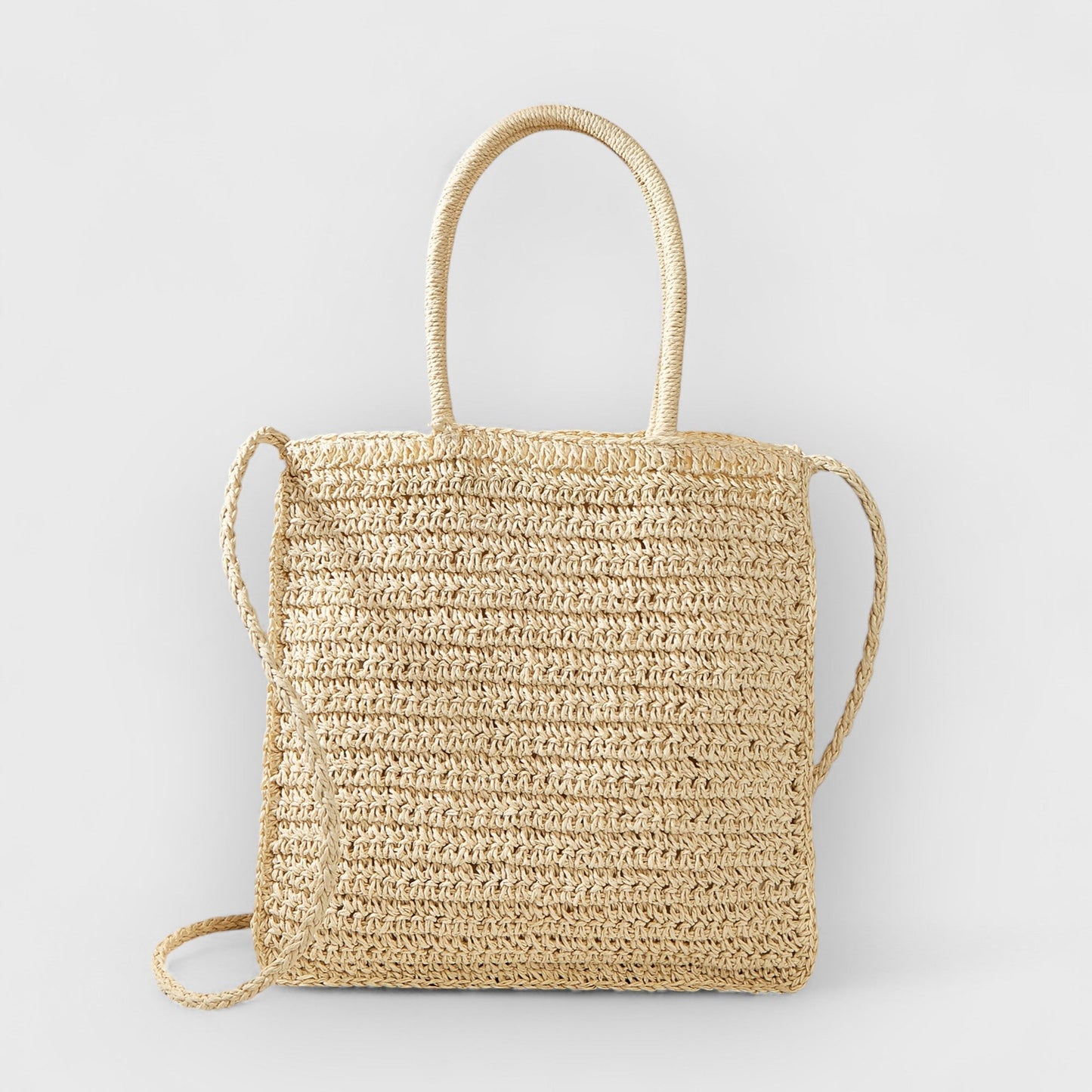 Vivian | Colored Flower Woven Straw Bag
