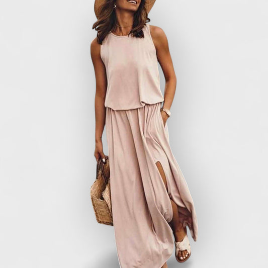 Liora | Relaxed Fit Sleeveless Slit Maxi Dress