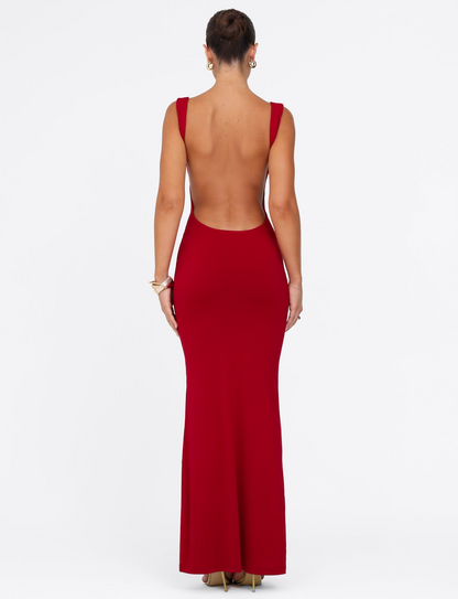 Kynara | Sculpted Square-Neck Maxi Dress