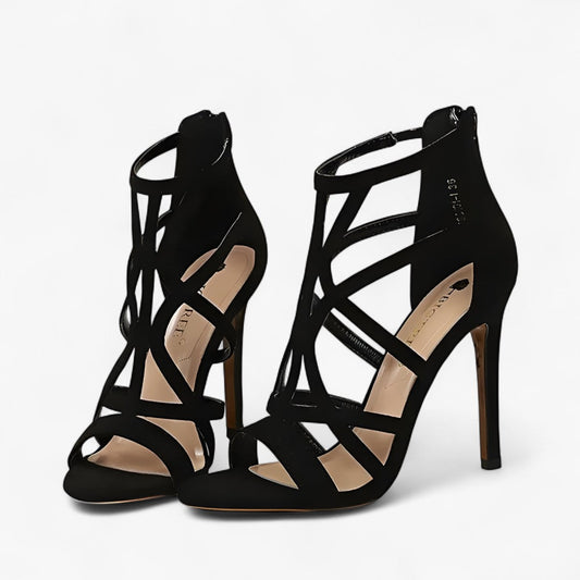 Aria | Elegant High-Heeled Sandals with Cutout Design