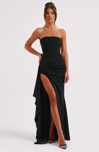 Kaia | High-Slit Elegant Maxi Dress