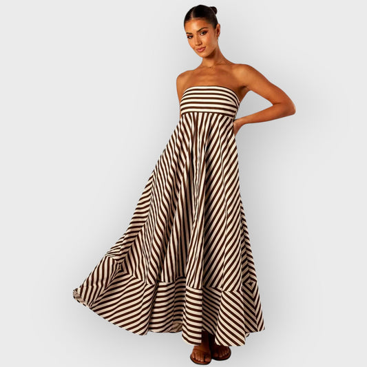 Nocturnal Charm | Ruched Evening Maxi Dress