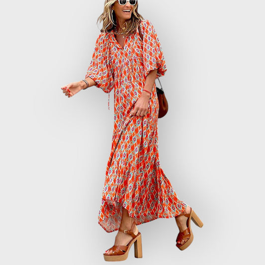 Sahara | Bohemian Print Maxi Dress