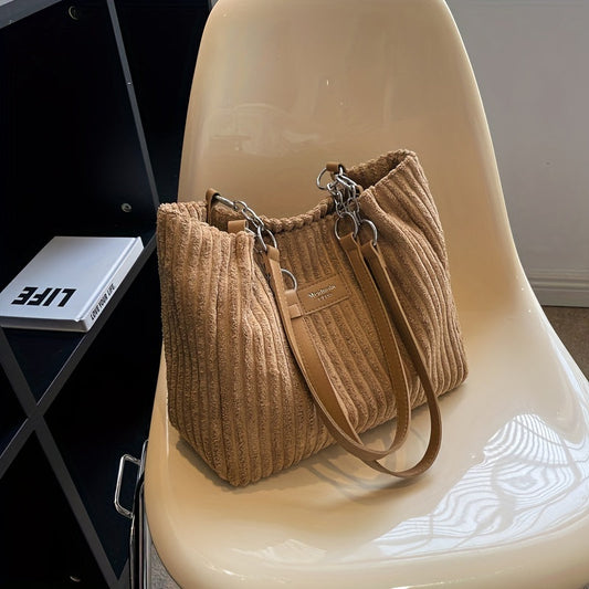 Rosa | Soft Corduroy Shoulder Bag