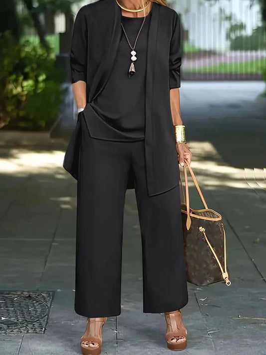Seraphine | Cardigan, Jumper & Trousers Set