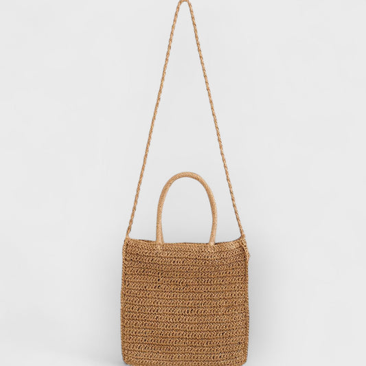 Vivian | Colored Flower Woven Straw Bag