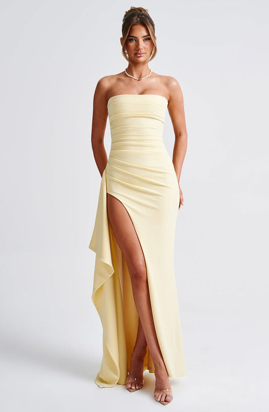 Kaia | High-Slit Elegant Maxi Dress