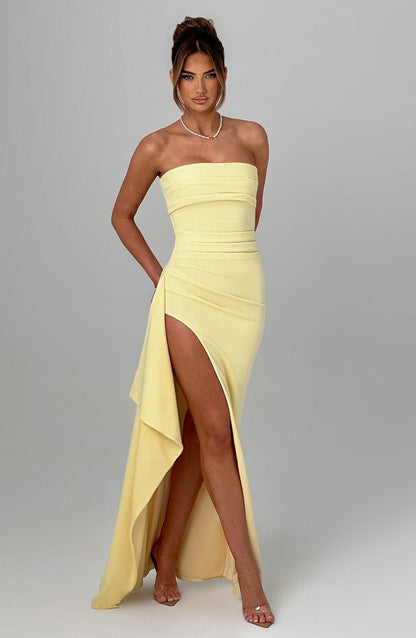Kaia | High-Slit Elegant Maxi Dress